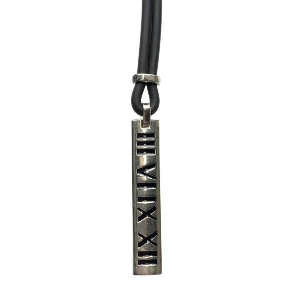 Tiffany Atlas Choker Necklace Black Silver